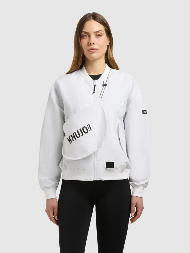 khujo-jacke-facee-damen-blouson-off-white-mit-tasche image 1