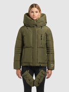 khujo-jacket-peeke2-damen-steppjacke-mit-handschuhen-fern-green image 4