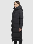 khujo-aroma-damen-mantel-wadenlang-steppmantel-schwarz-regular-fit image 5