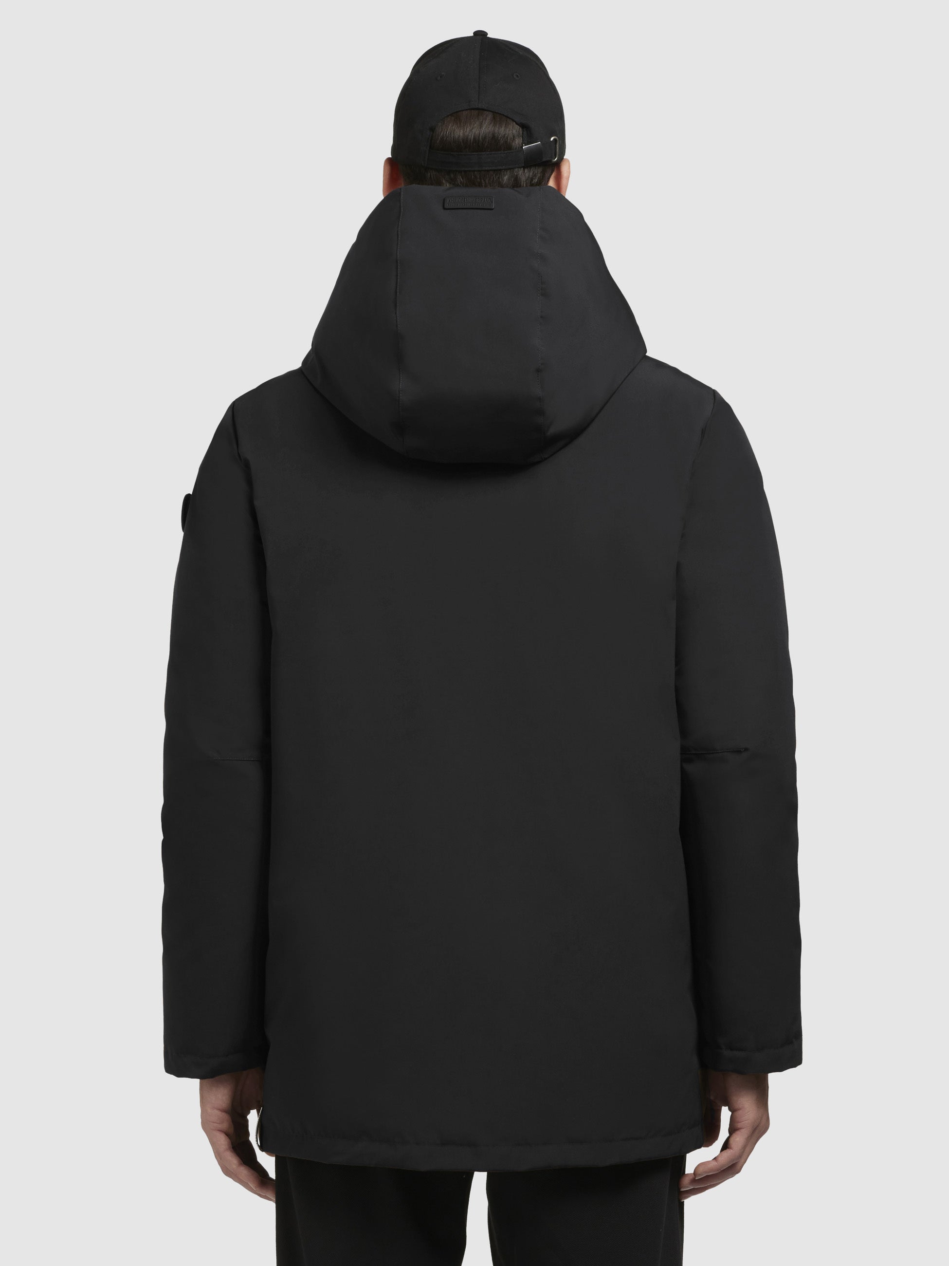 khujo-jacke-adan-schwarz-warm-wattierter-winterparka-mit-kapuze image 3