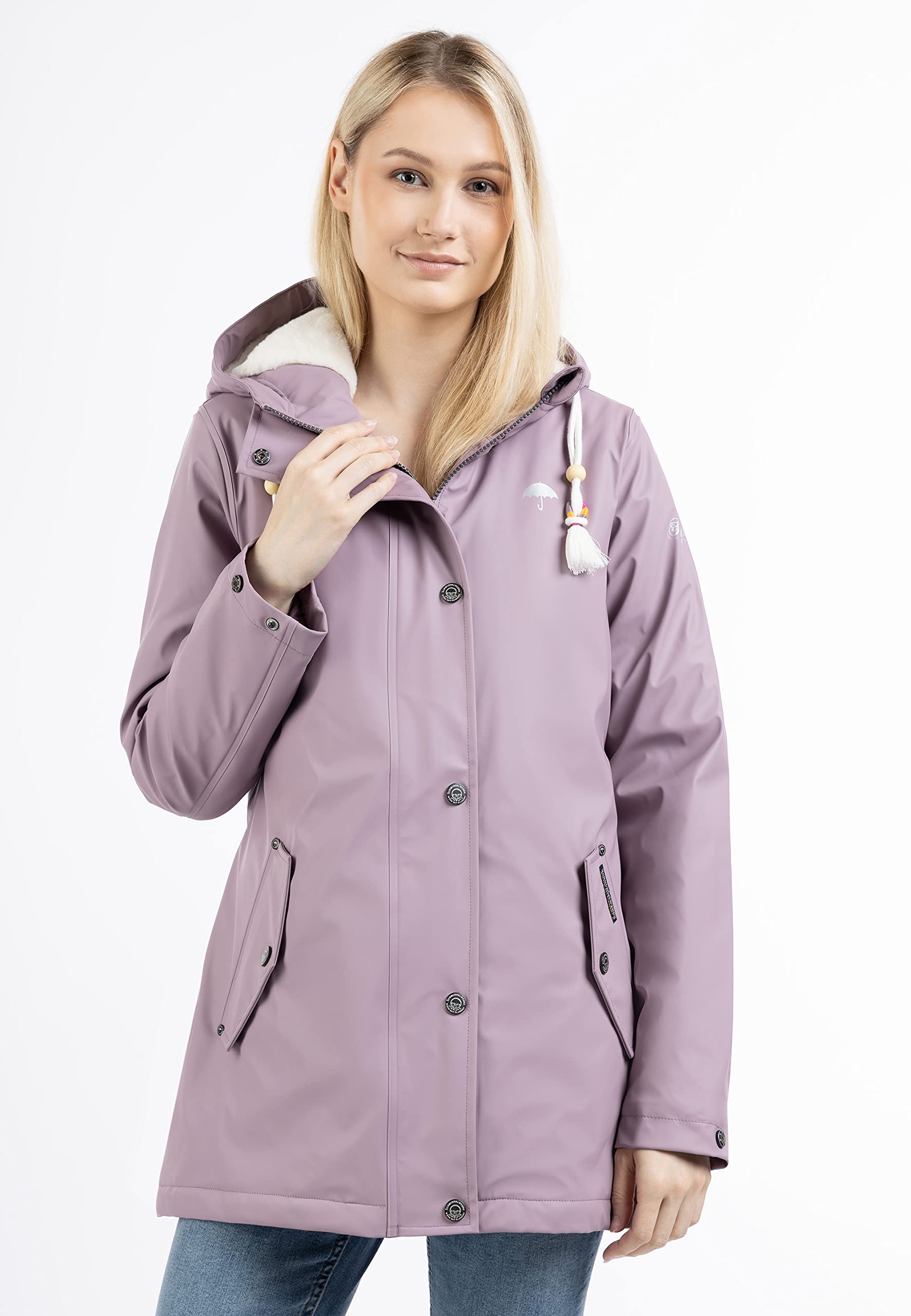 schmuddelwedda-damen-regenjacke-mit-webpelzfutter image 4