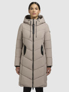 khujo-aribay5-mantel-gray-beige-leicht-wattierter-damen-steppmantel-lang image 4