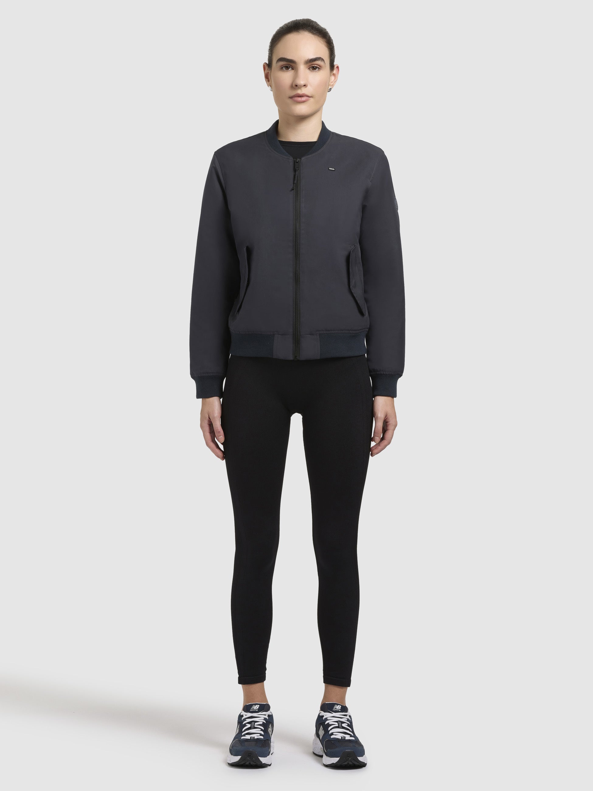 khujo-jacke-philo-dunkelblau-damen-bomberjacke-mit-steppfutter image 6