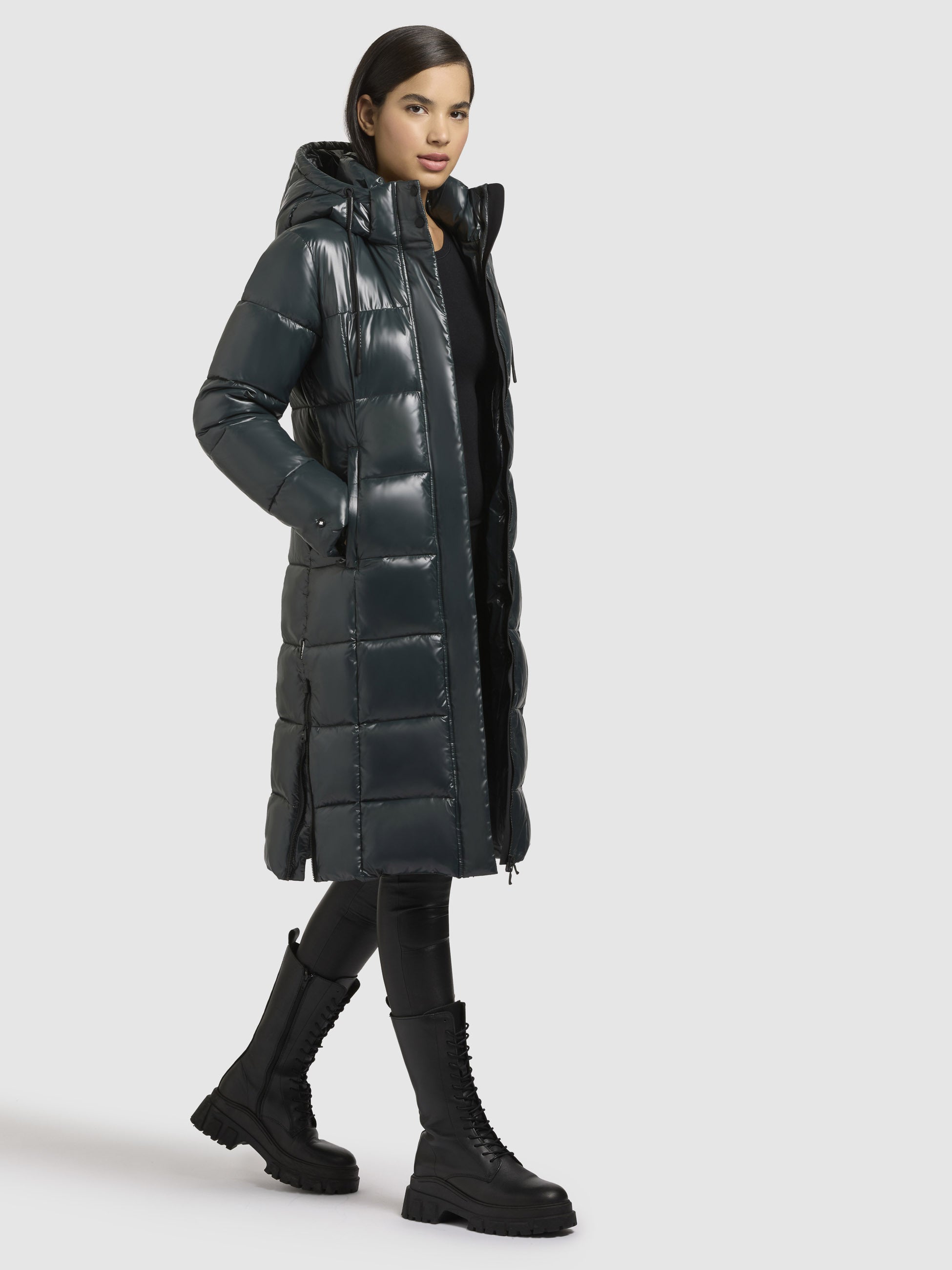 khujo-mantel-shane2-damen-steppmantel-dunkelgr-n-knielang image 2