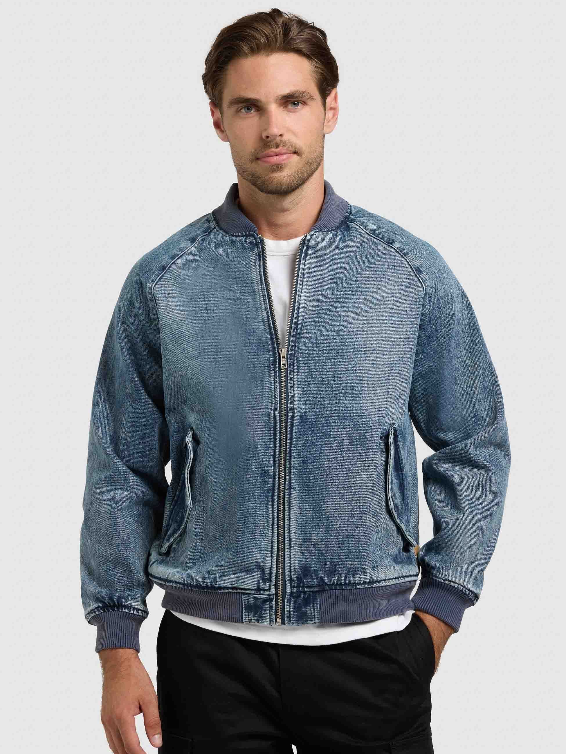 khujo-jacke-cahill-medium-blue-herren-jeansjacke-blouson-aus-denim image 8