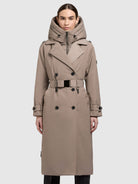 khujo-mantel-elena-greige-damen-trenchcoat image 4