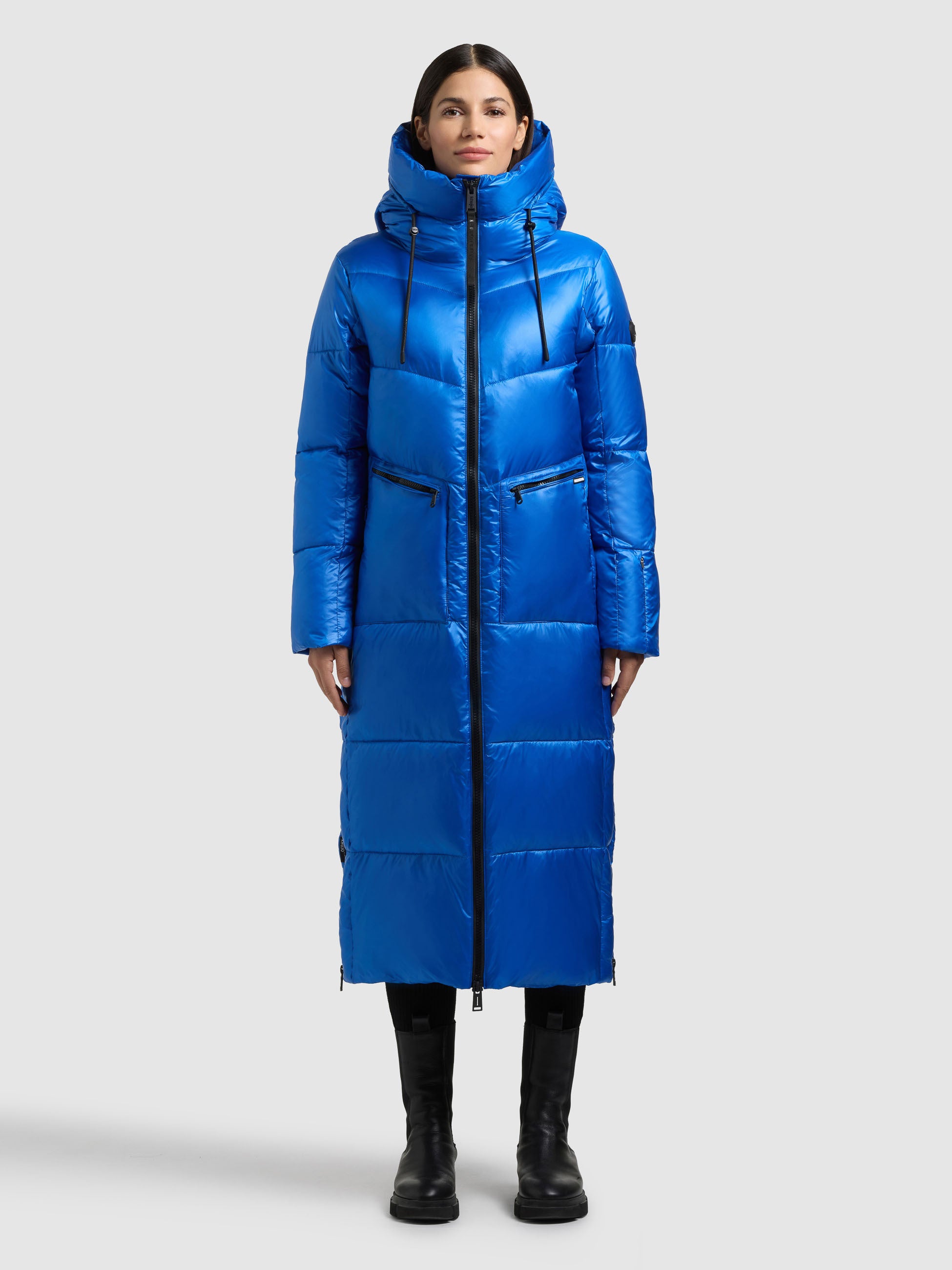 khujo-mantel-tonia-royal-blue-damen-steppmantel-loose-fit-mit-kapuze image 1