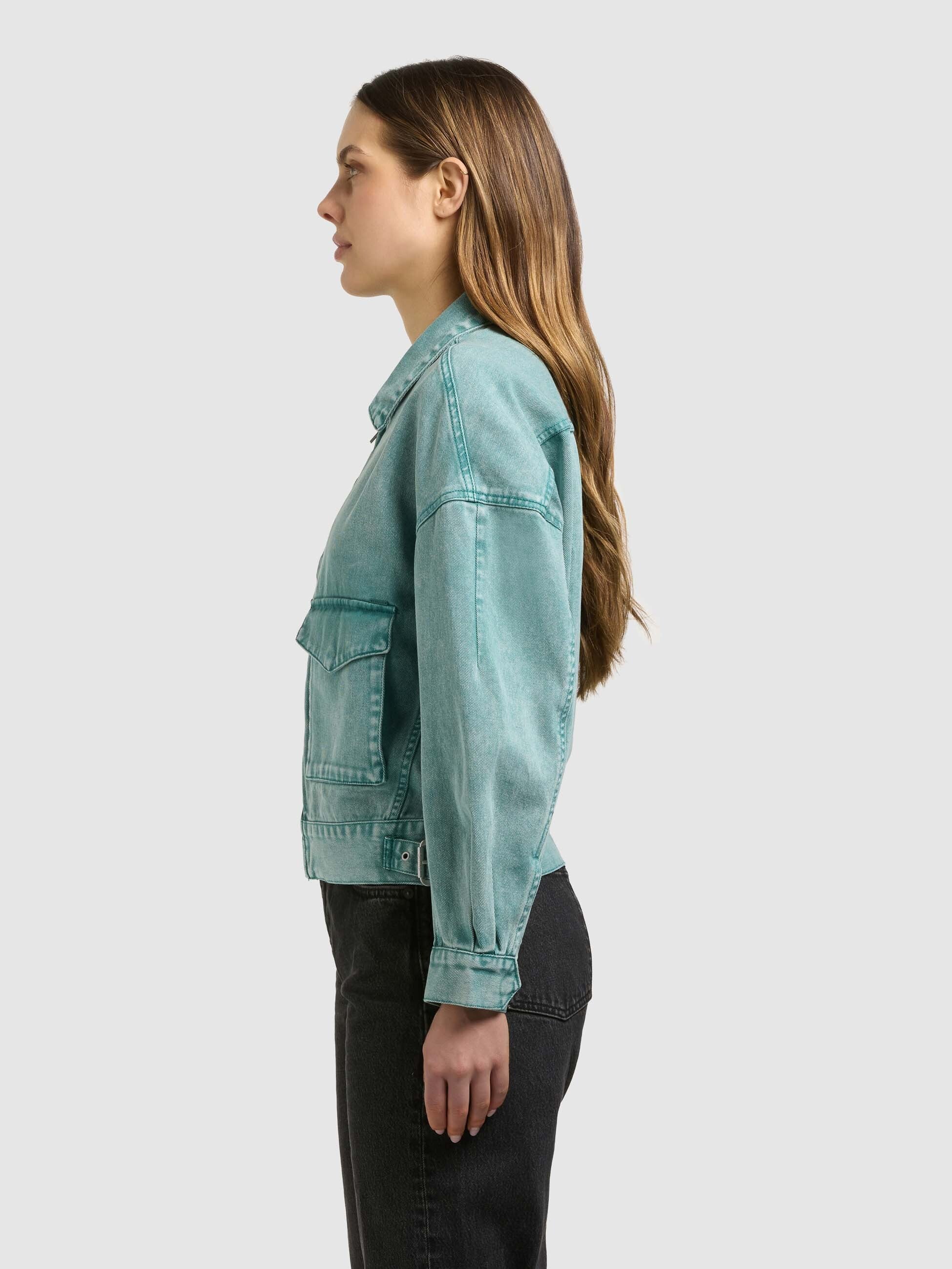 khujo-jacke-nelina-teal-damen-jeansjacke-aus-baumwoll-denim image 5