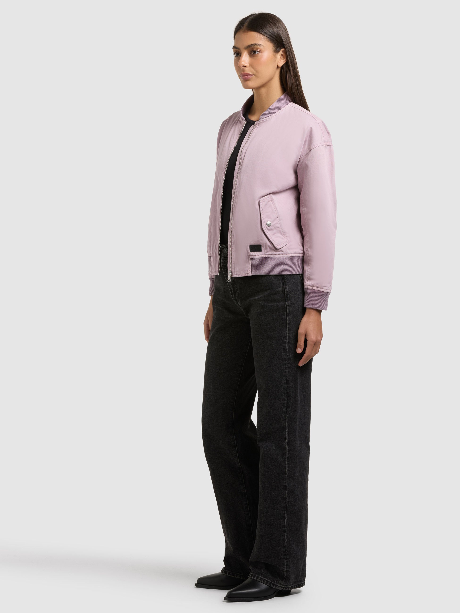 khujo-jacke-inie-violet-damen-blouson-bomberjacke-aus-baumwoll-twill image 6