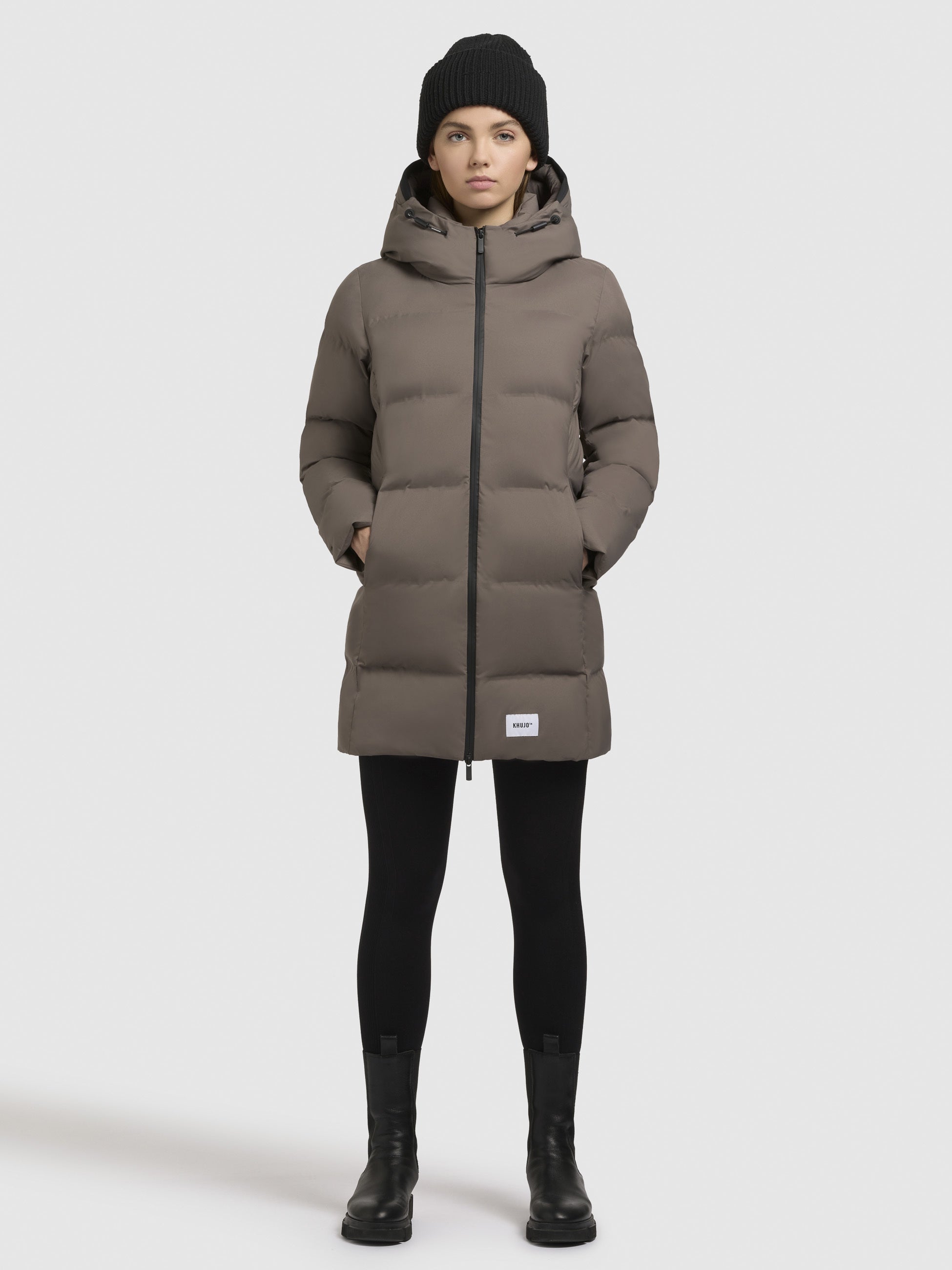 khujo-jacke-tanare3-damen-steppjacke-mauve-regular-fit image 1