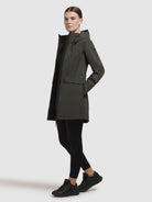 khujo-jacket-yoni-dark-green-wasserabweisende-damen-regenjacke-sommerjacke image 6