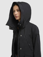 khujo-coat-venga-damen-kurzmantel-black-baumwollmix image 7