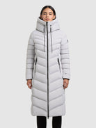 khujo-coat-stoane2-platinum-gray-wadenlanger-damen-steppmantel image 4