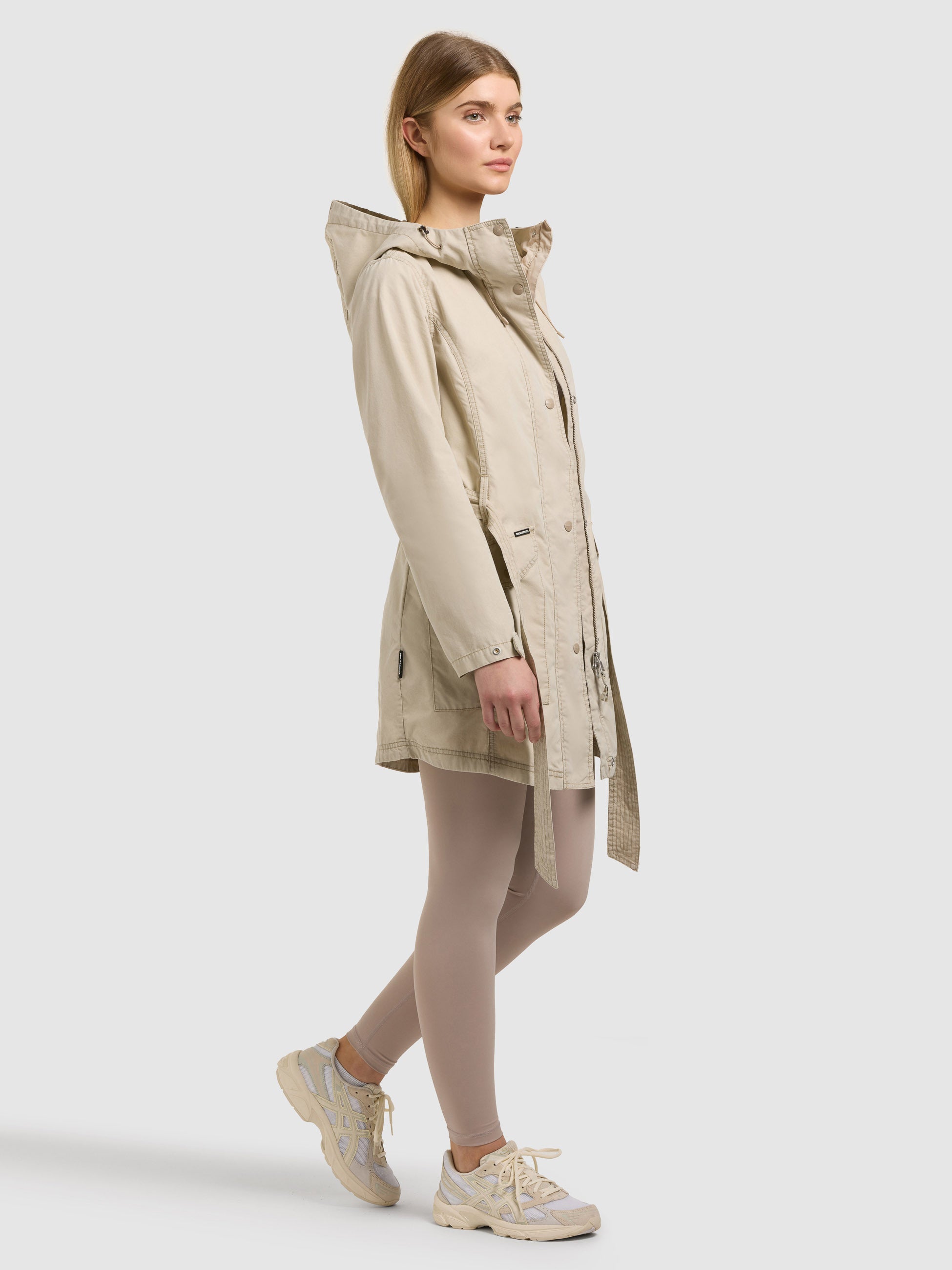 khujo-prea-damen-sommerparka-moussy-beige-vintage-look image 2