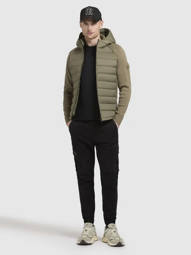 khujo-jacke-nilon-oliv-damen-sommerjacke-slim-fit-gesteppt image 1