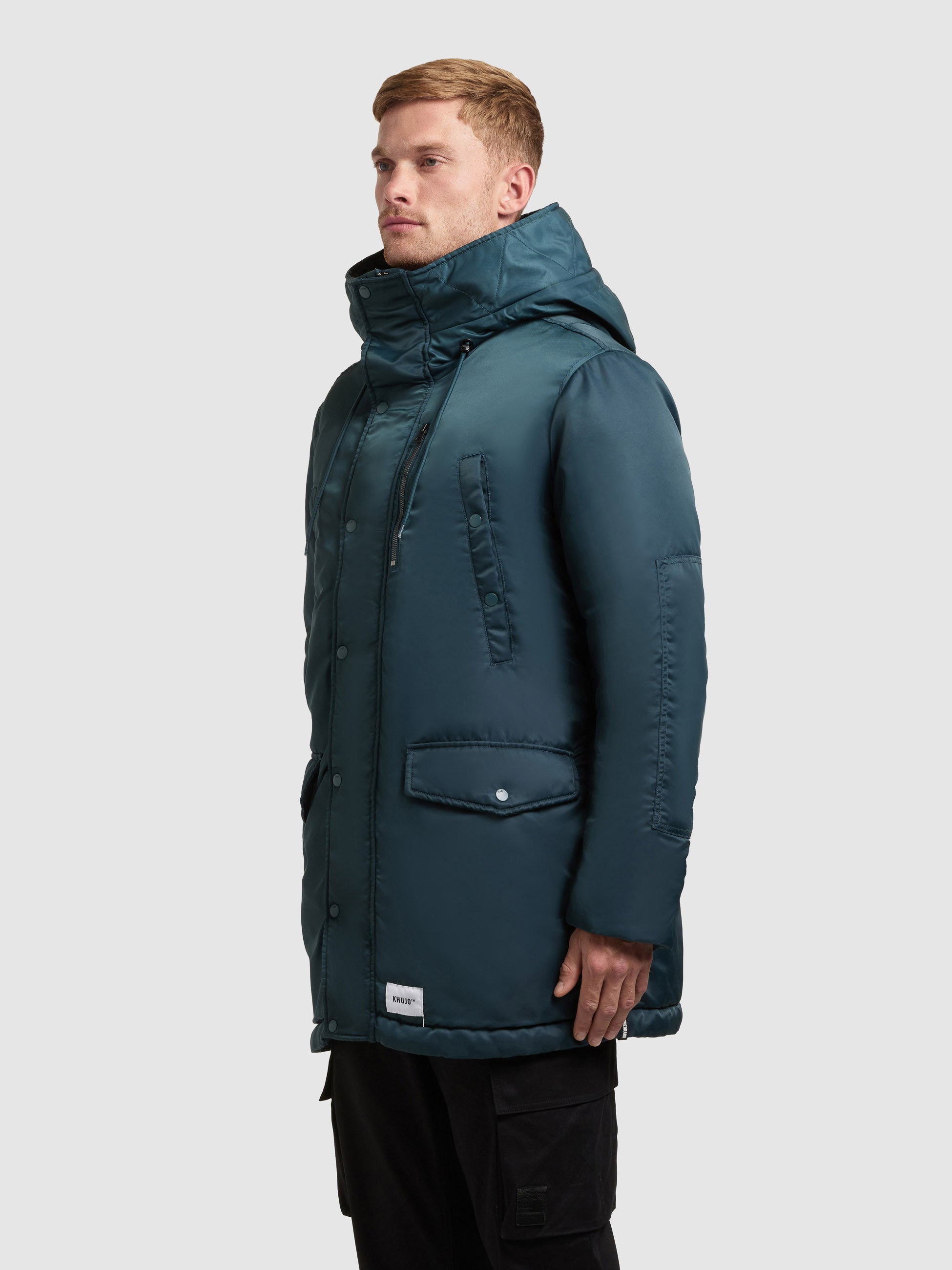 khujo-mantel-pakpao-petrol-blue-damen-kurzmantel-parka-loose-fit image 5