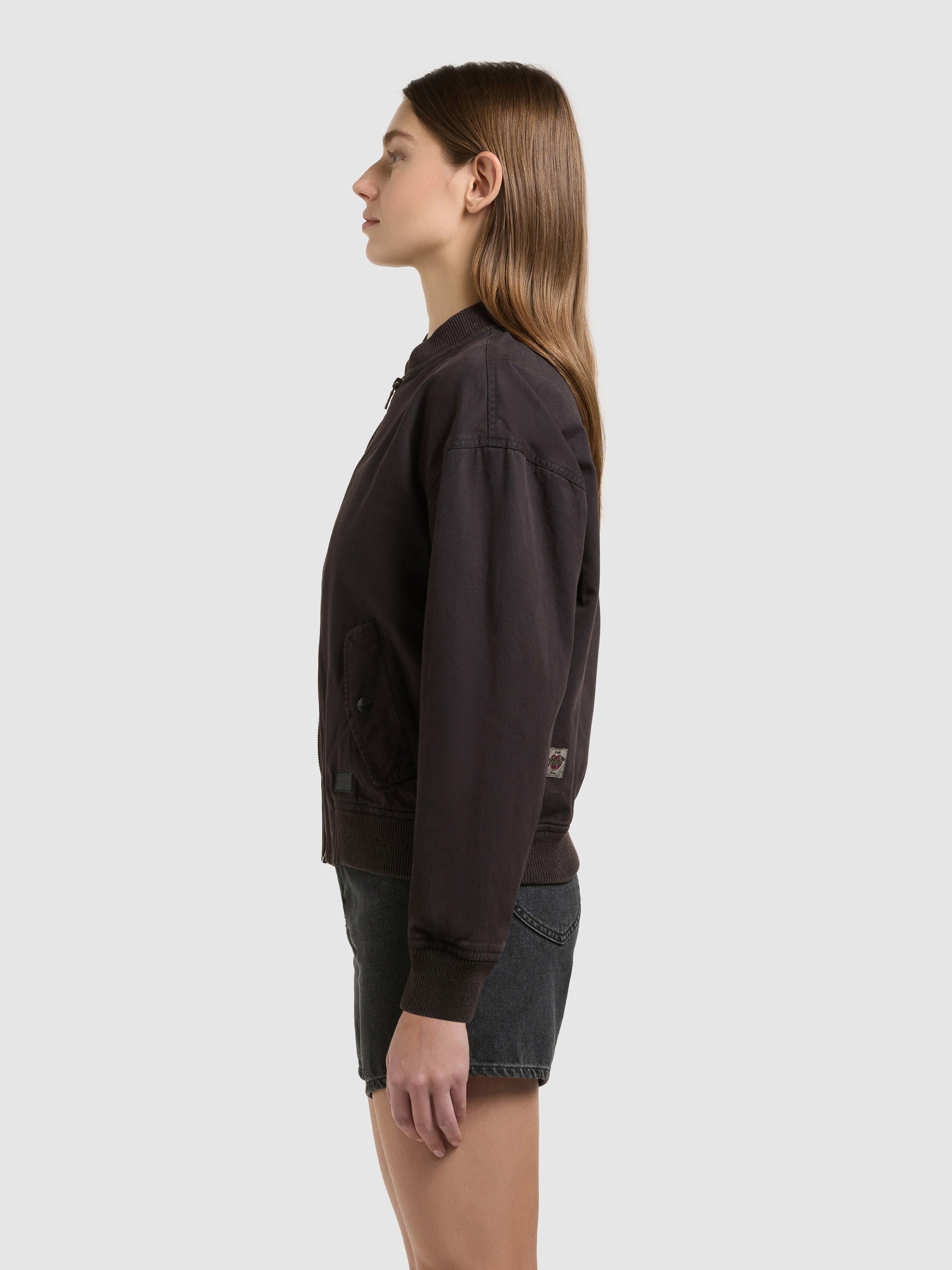 khujo-jacke-inie-black-blouson-damen-aus-baumwoll-twill image 5