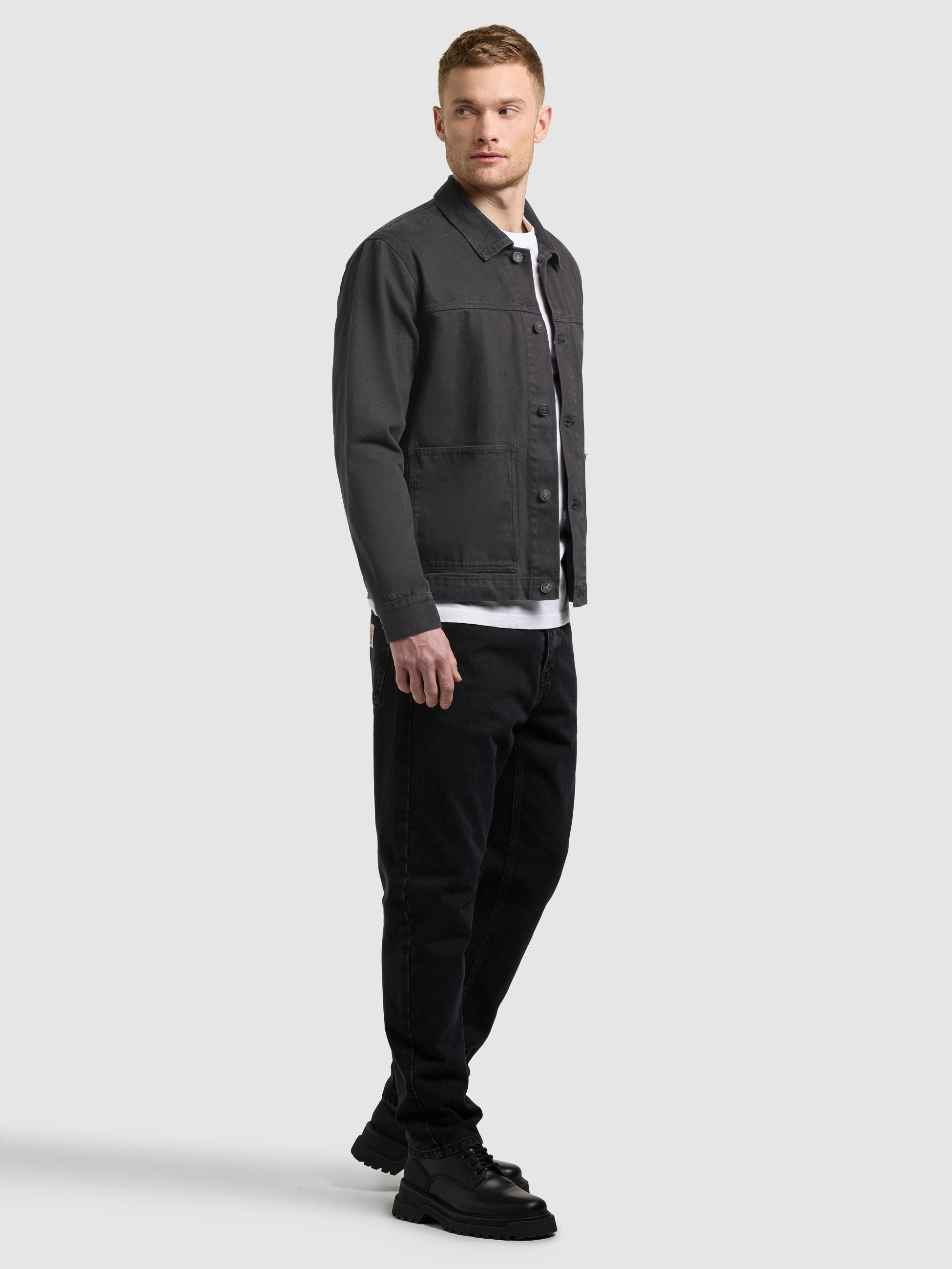 khujo-barto-jeansjacke-f-r-herren-denim-fieldjacket-in-black image 6