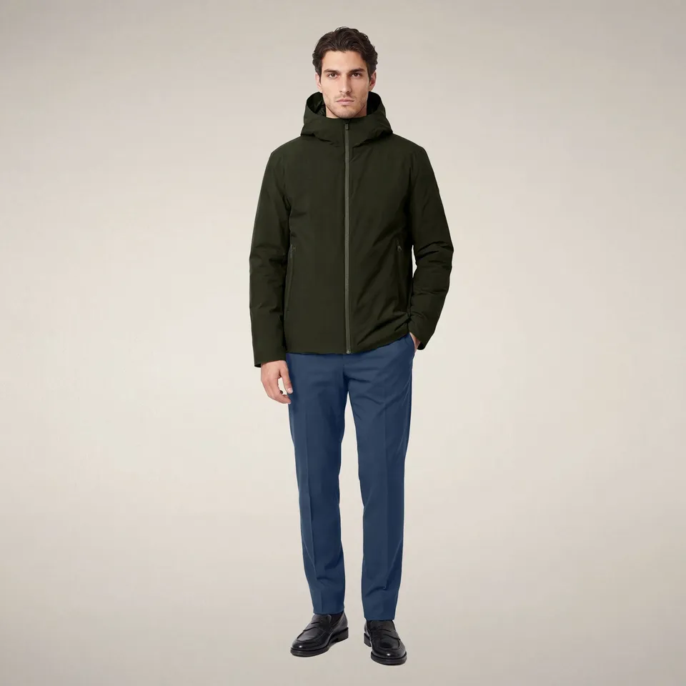 save-the-duck-flynn-herren-regenjacke-dunkelgr-n-wasserdicht image 1
