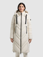 khujo-mantel-bibb-cotton-cream-knielanger-damen-steppmantel image 4
