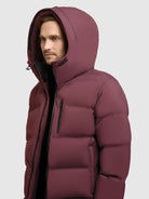 khujo-silas3-damen-steppjacke-moscato-red-wattiert-mit-kapuze image 7