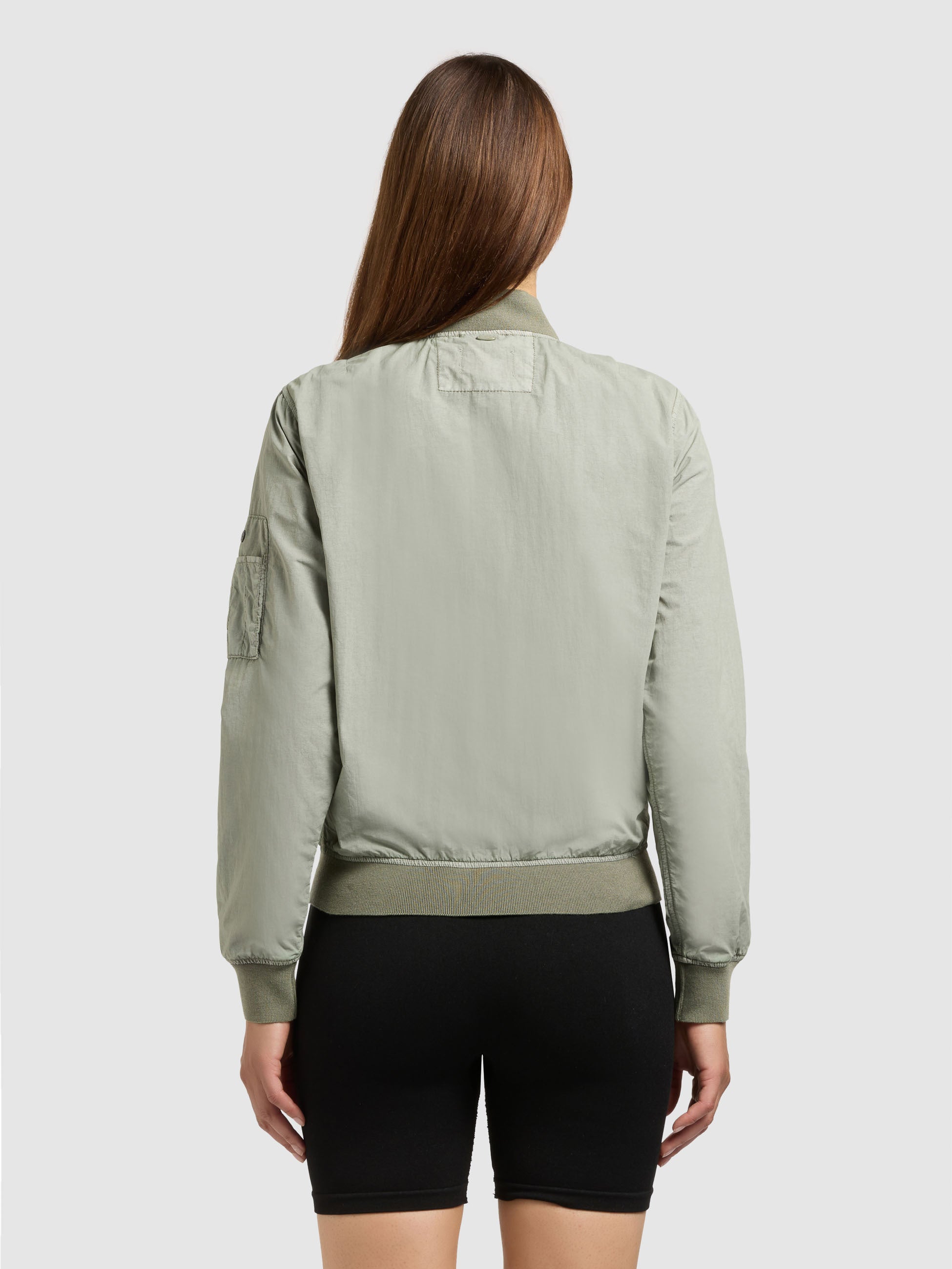 khujo-denz-damen-bomberjacke-cloud-green image 3