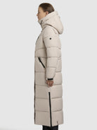 khujo-shimanta4-steppmantel-damen-light-beige-wadenlang image 5