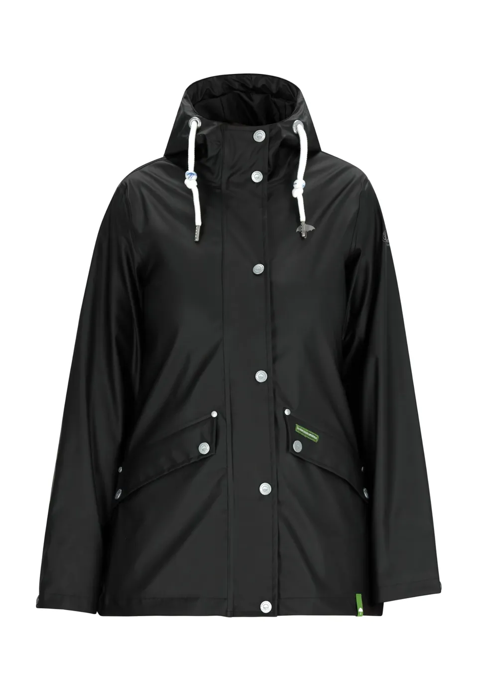 schmuddelwedda-damen-regenjacke-langarm-mit-rei-verschluss-und-knopfleiste-leist image 1