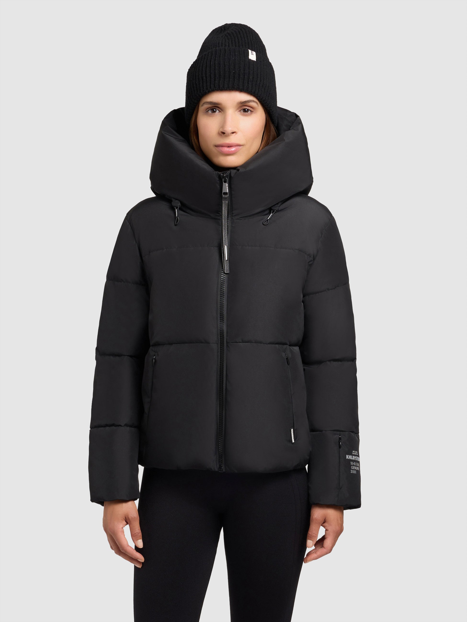 khujo-audrey-matt-damen-steppjacke-matt-black image 4