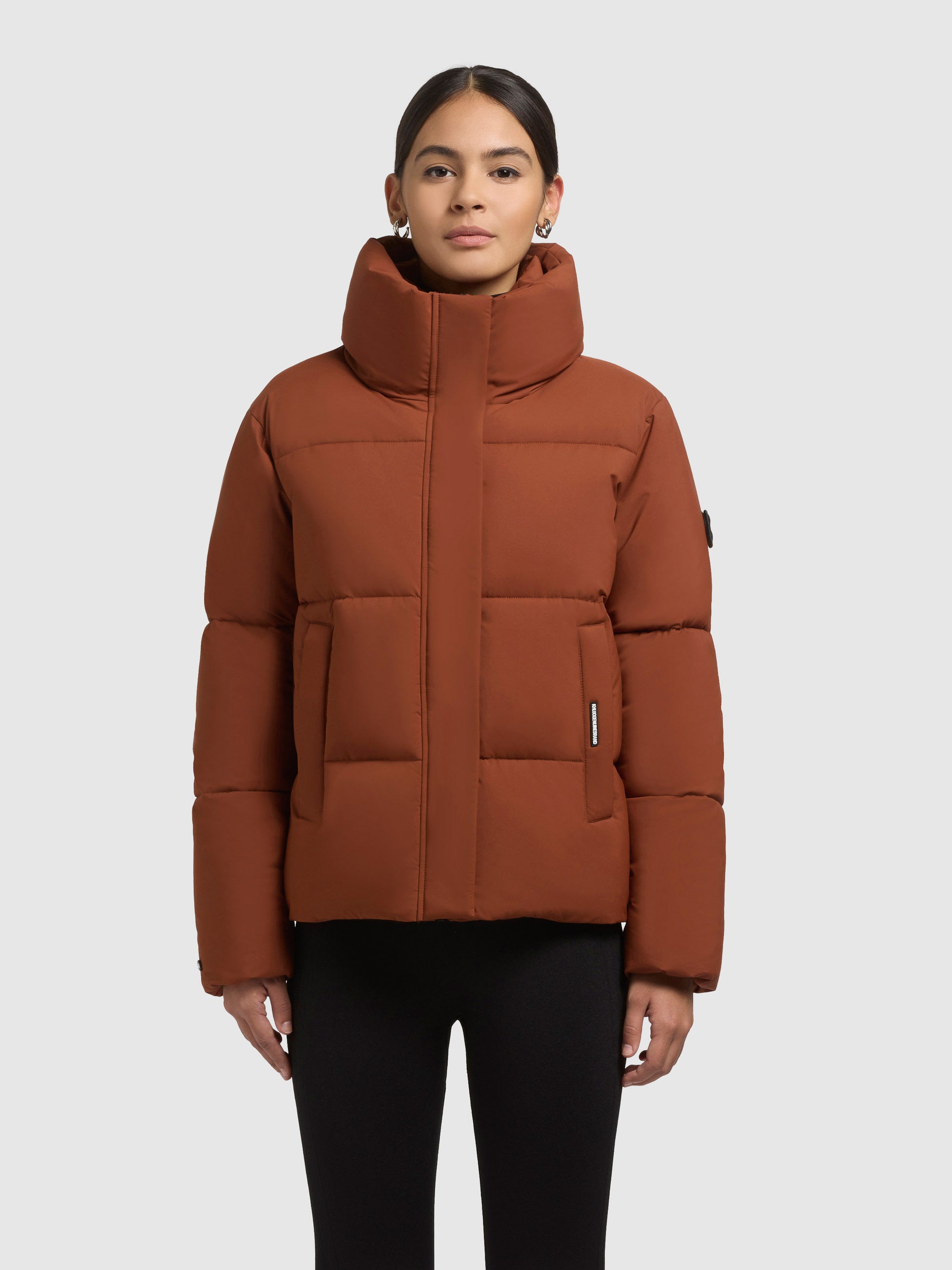 khujo-jacke-rinja2-matt-russet-brown-steppjacke-loose-fit image 4