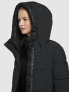 khujo-kaley-damen-coat-black-knielang-regular-fit image 7