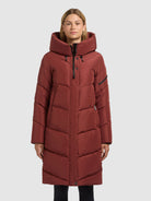 khujo-coat-jange-dark-red-damen-steppmantel-knielang image 4