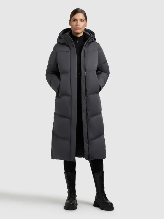 khujo-coat-luga2-winter-gray-knielanger-abnehmbarer-steppmantel-mit-kapuze-f-r-d image 1