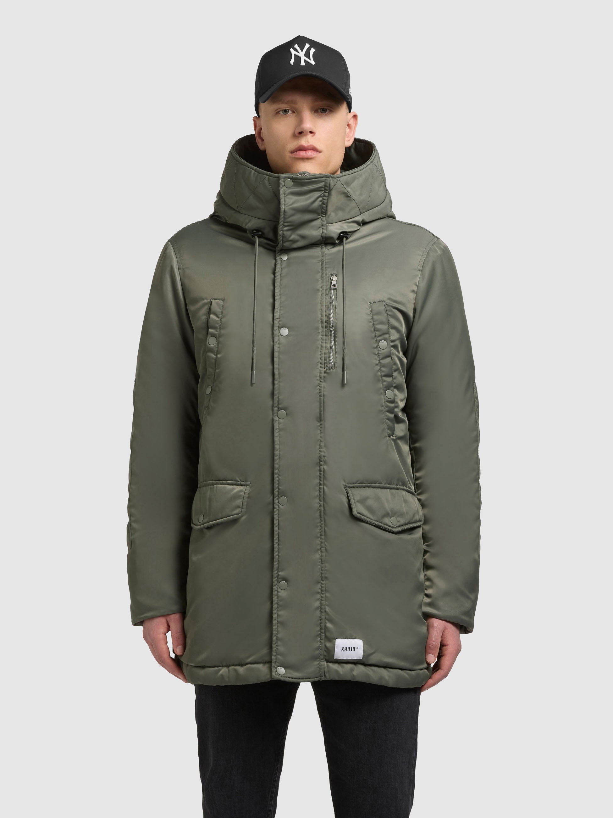 khujo-mantel-pakpao-damen-parka-sage-green-loose-fit image 4