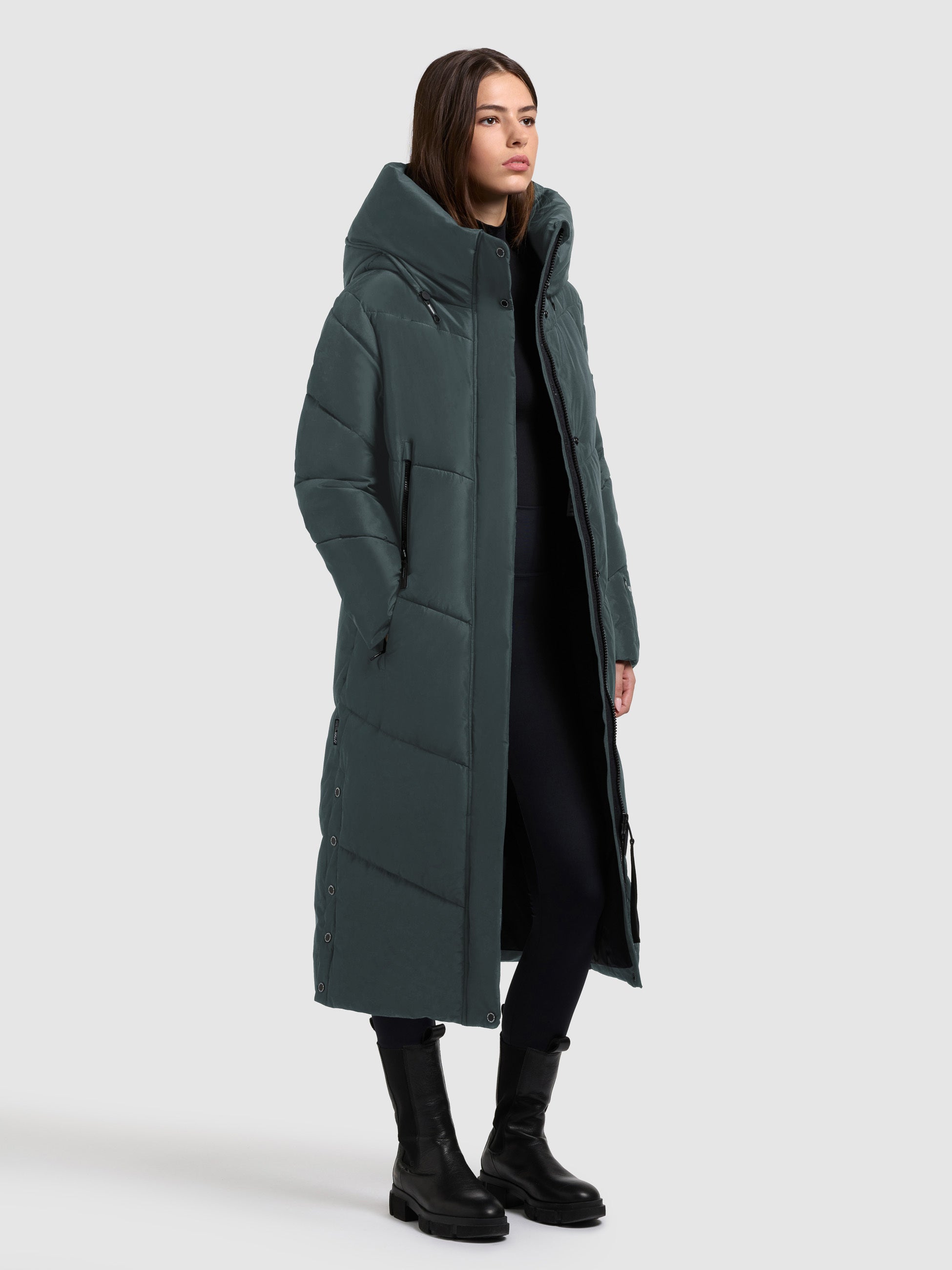 khujo-mantel-pulset-matt-foam-green-knielanger-damen-wintermantel image 6