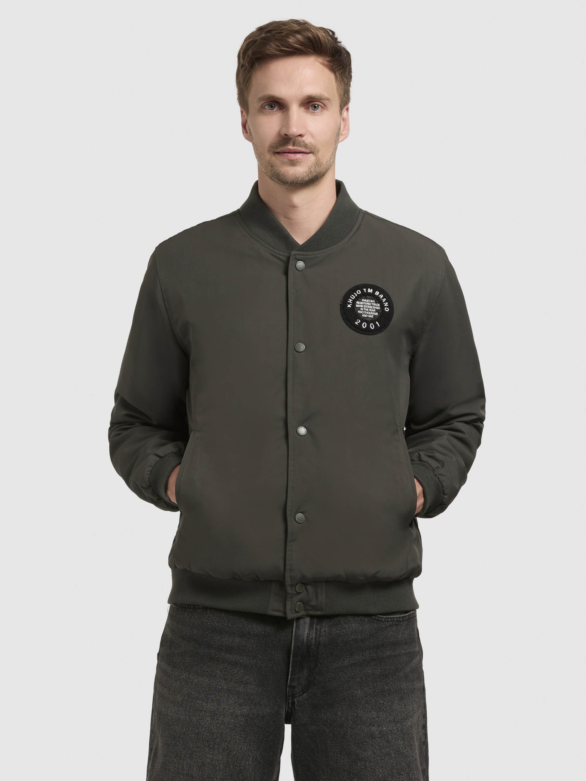 khujo-jacke-cicco-collegejacke-dunkelgr-n image 4