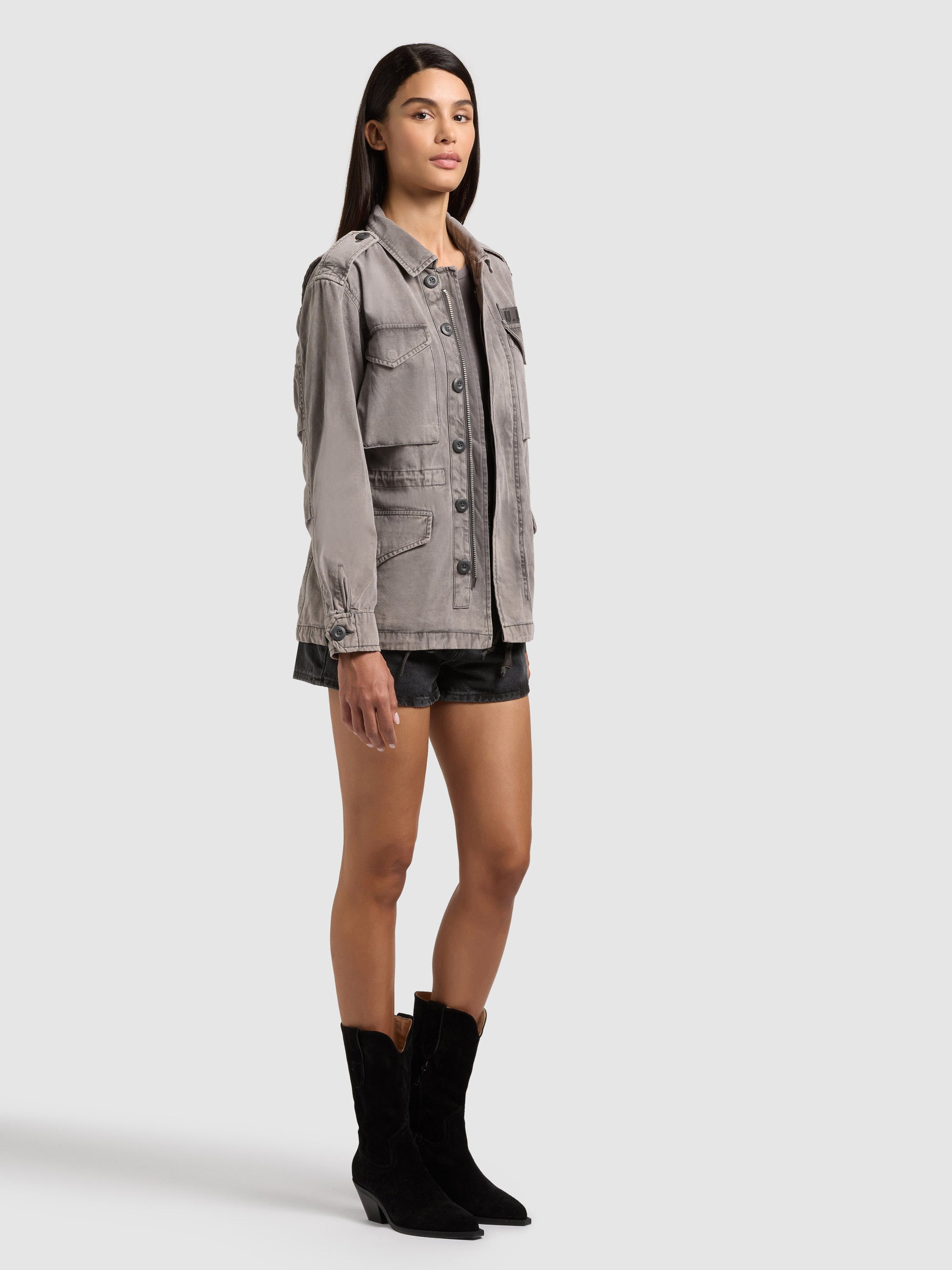khujo-jacke-buni-slate-grey-fieldjacke-damen-aus-baumwoll-twill image 6