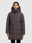 khujo-coat-kelsi-graphite-gray-kurzer-wattierter-steppmantel image 4