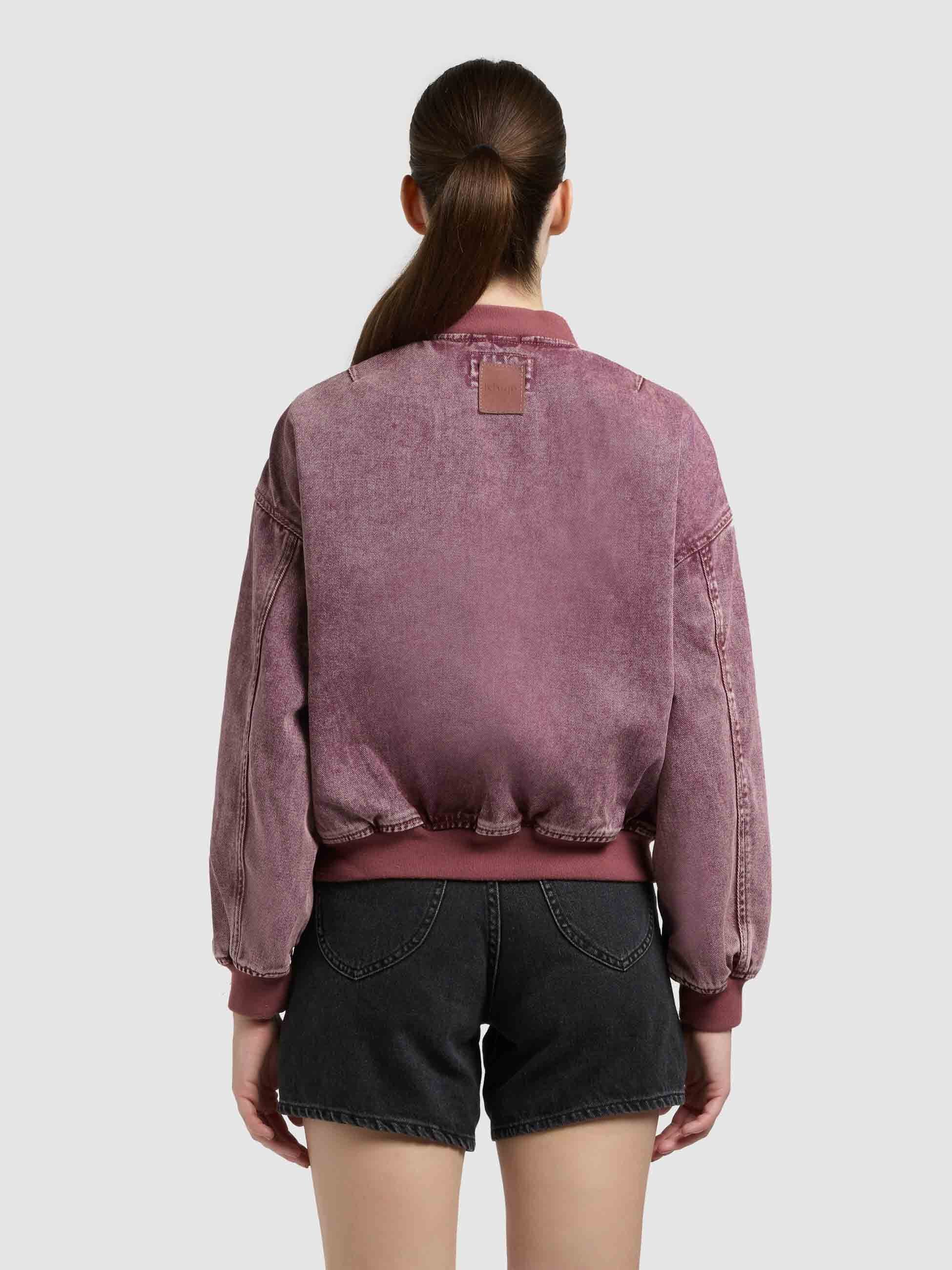 khujo-jeansjacke-clara-fuchsia-damen-blouson-bomberjacke image 3