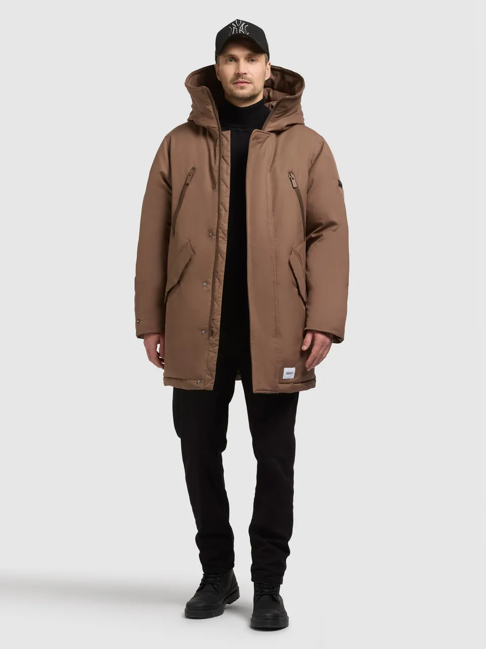 khujo-coat-nate-rust-brown-parka-damen-loose-fit image 1