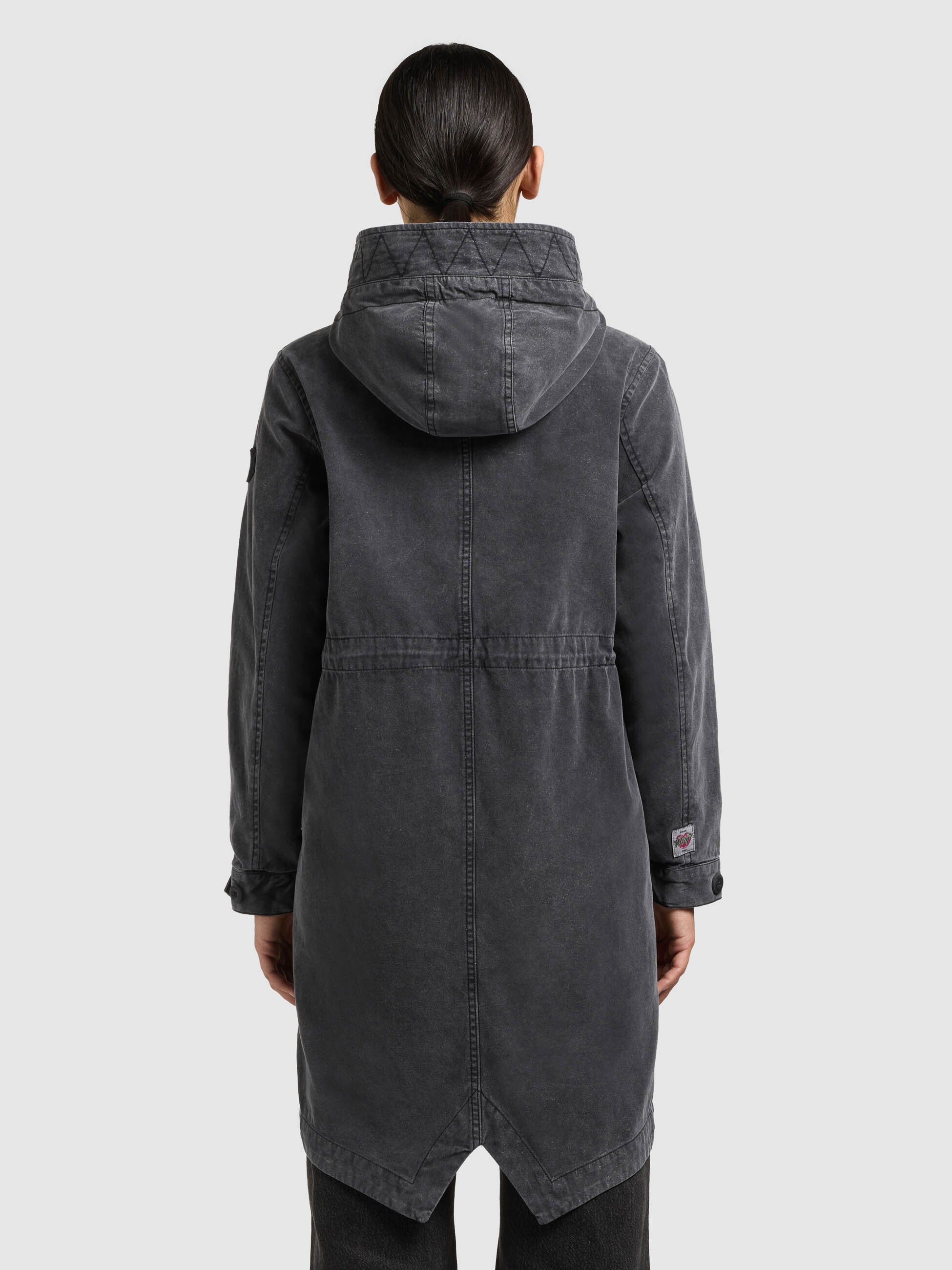 khujo-parka-freya-black-baumwoll-parka-im-vintage-mod-style image 3