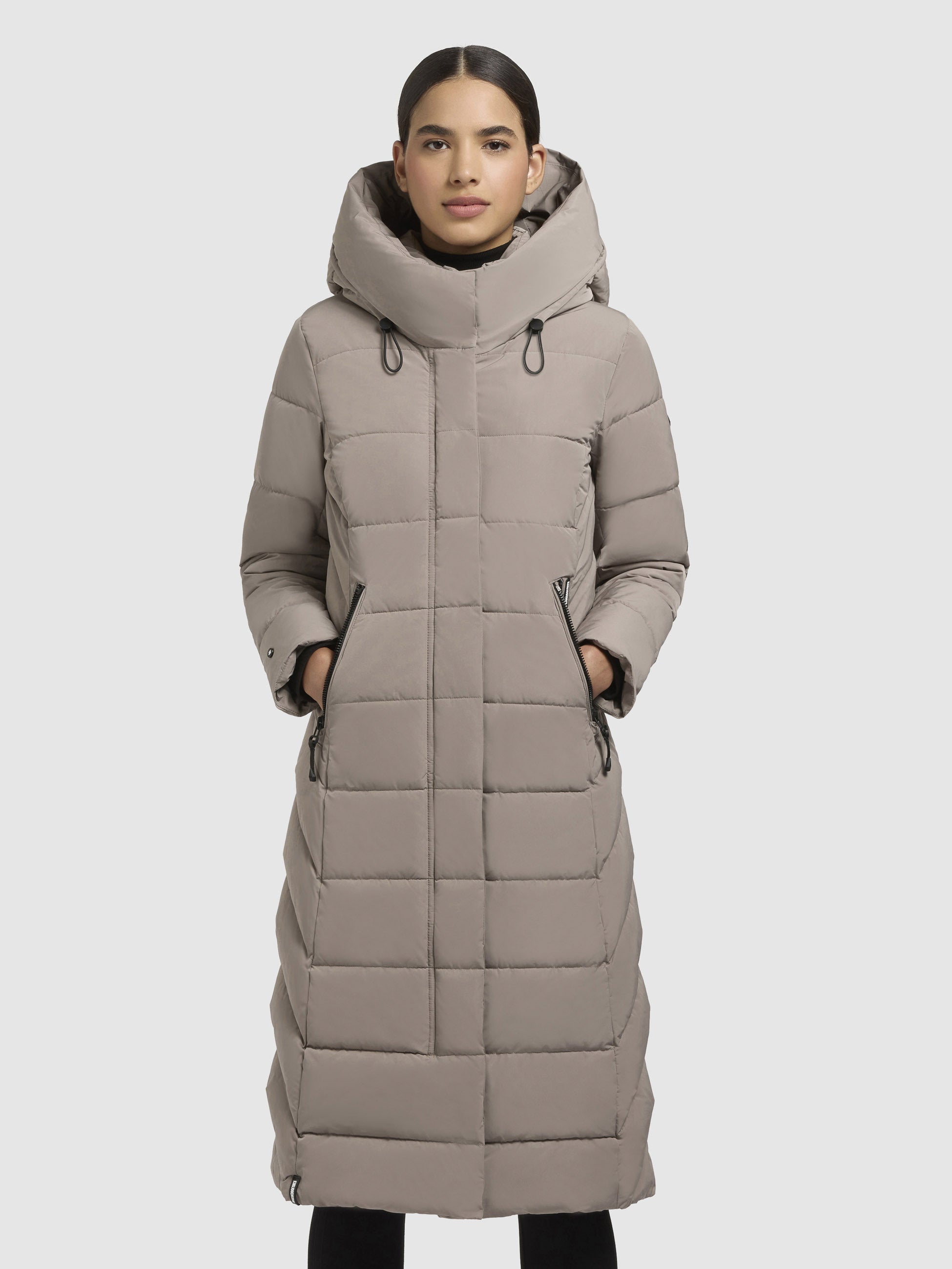 khujo-mantel-sensy-graubeige-wadenlanger-winter-steppmantel-regular-fit image 4