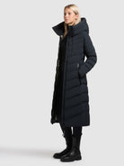 khujo-coat-stoane2-port-blue-wadenlanger-steppcoat-damen image 2