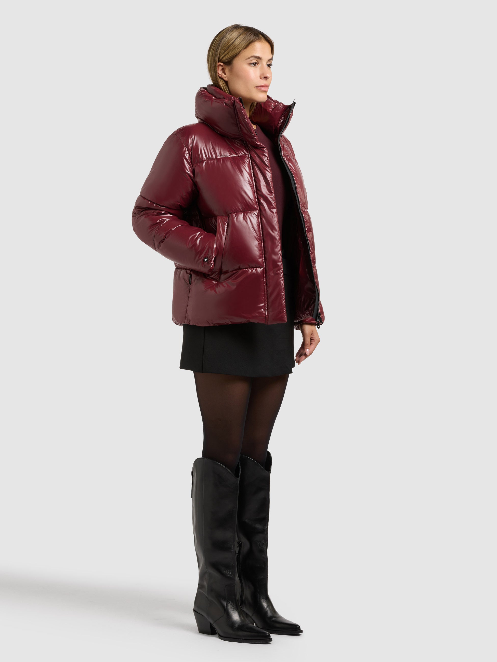 khujo-jacke-nala-damen-winterjacke-mahagoni-red image 6