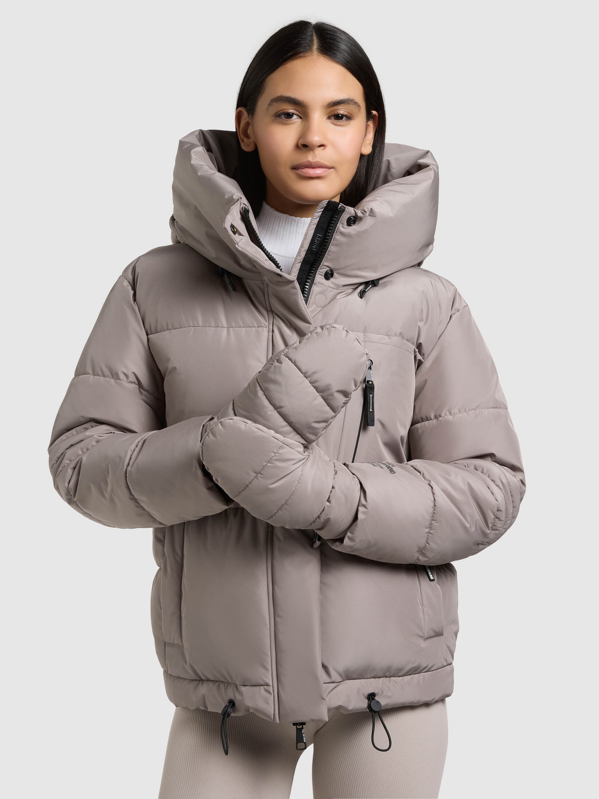 khujo-jacke-peeke2-with-gloves-greige-steppjacke-damen-h-ftlang-mit-f-ustlingen image 7