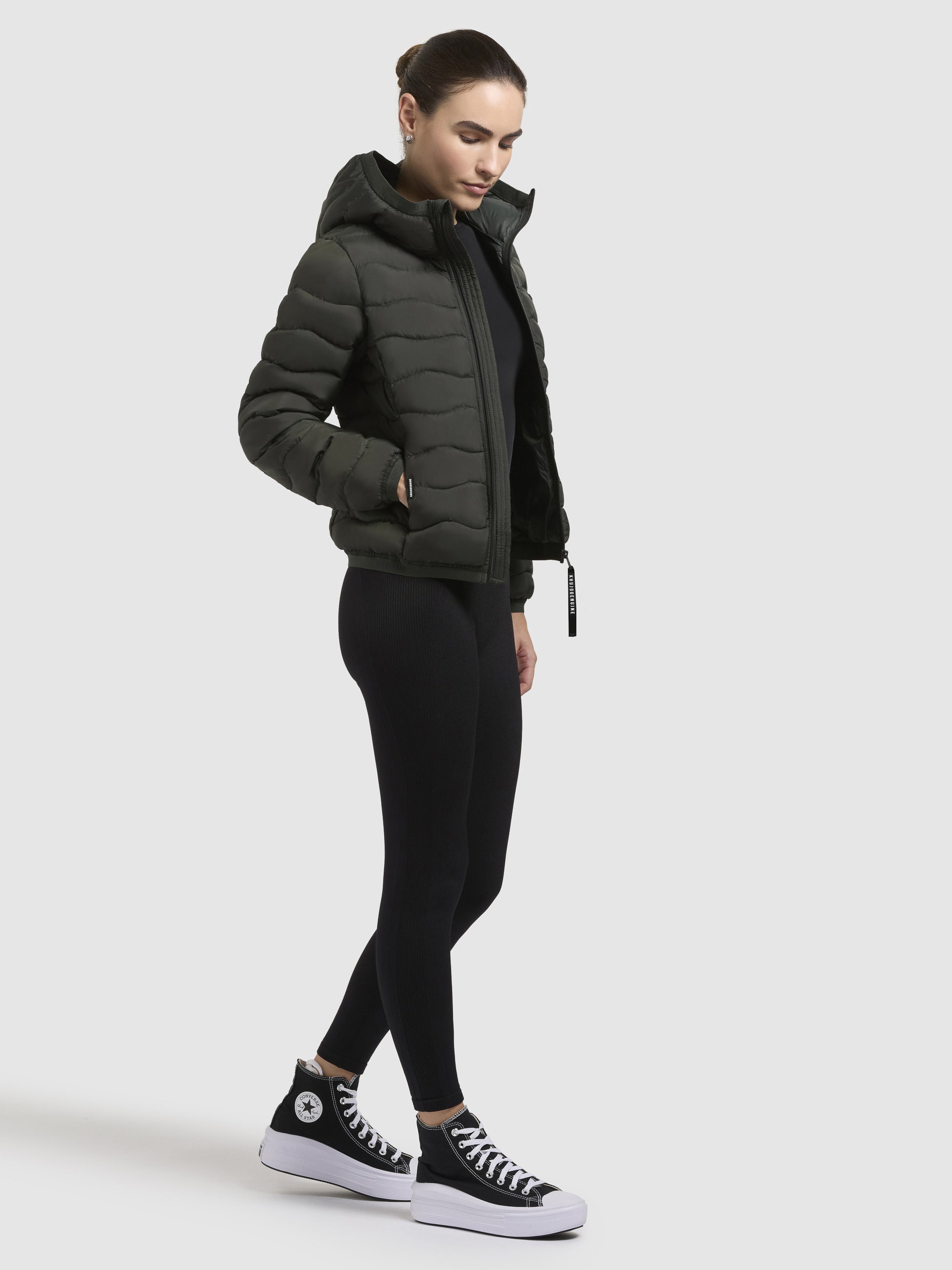 khujo-jacke-nargo-dunkelgr-n-damen-steppjacke-slim-fit-mit-kapuze image 2