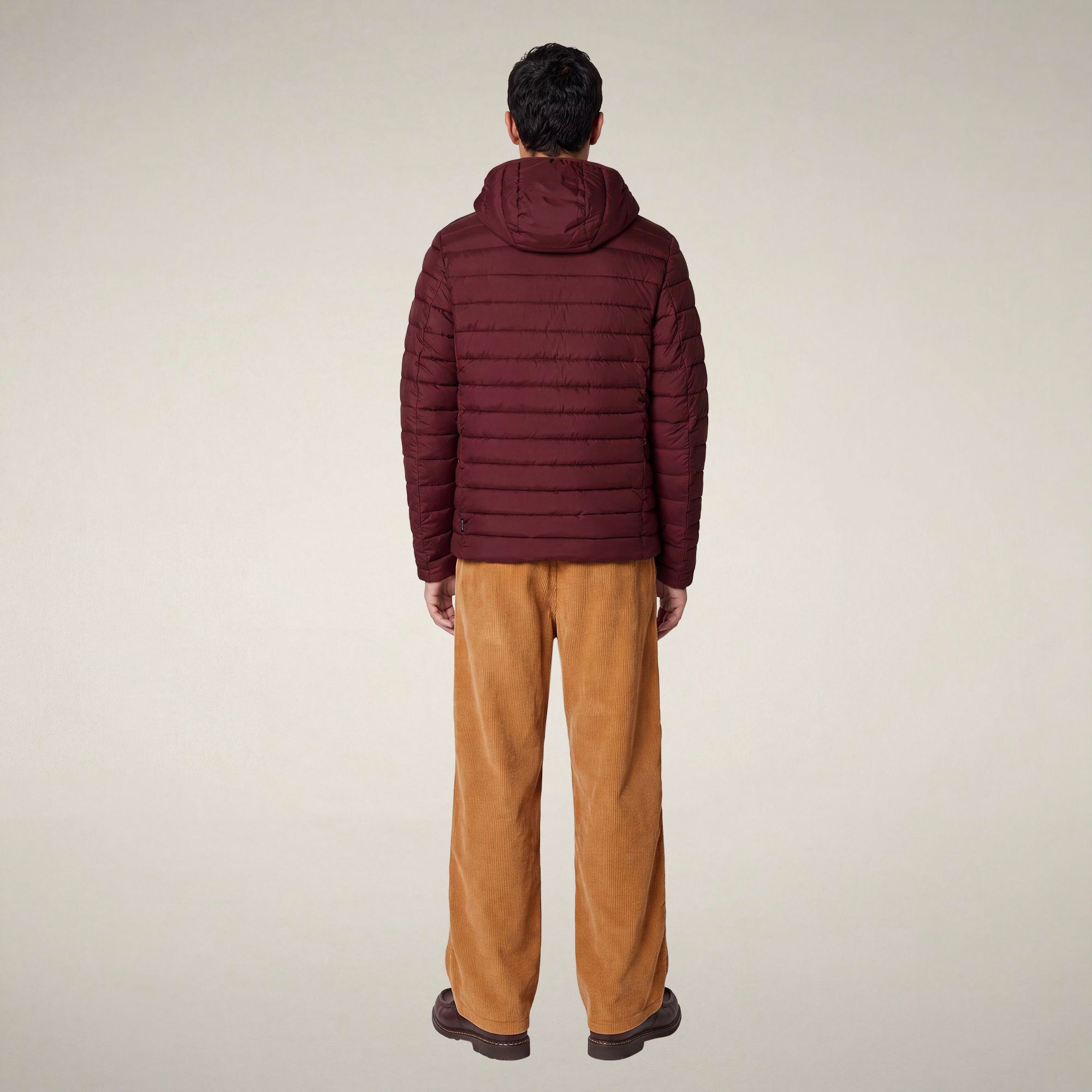 save-the-duck-juncus-herren-puffer-bordeaux-winterjacke-mit-kapuze image 2