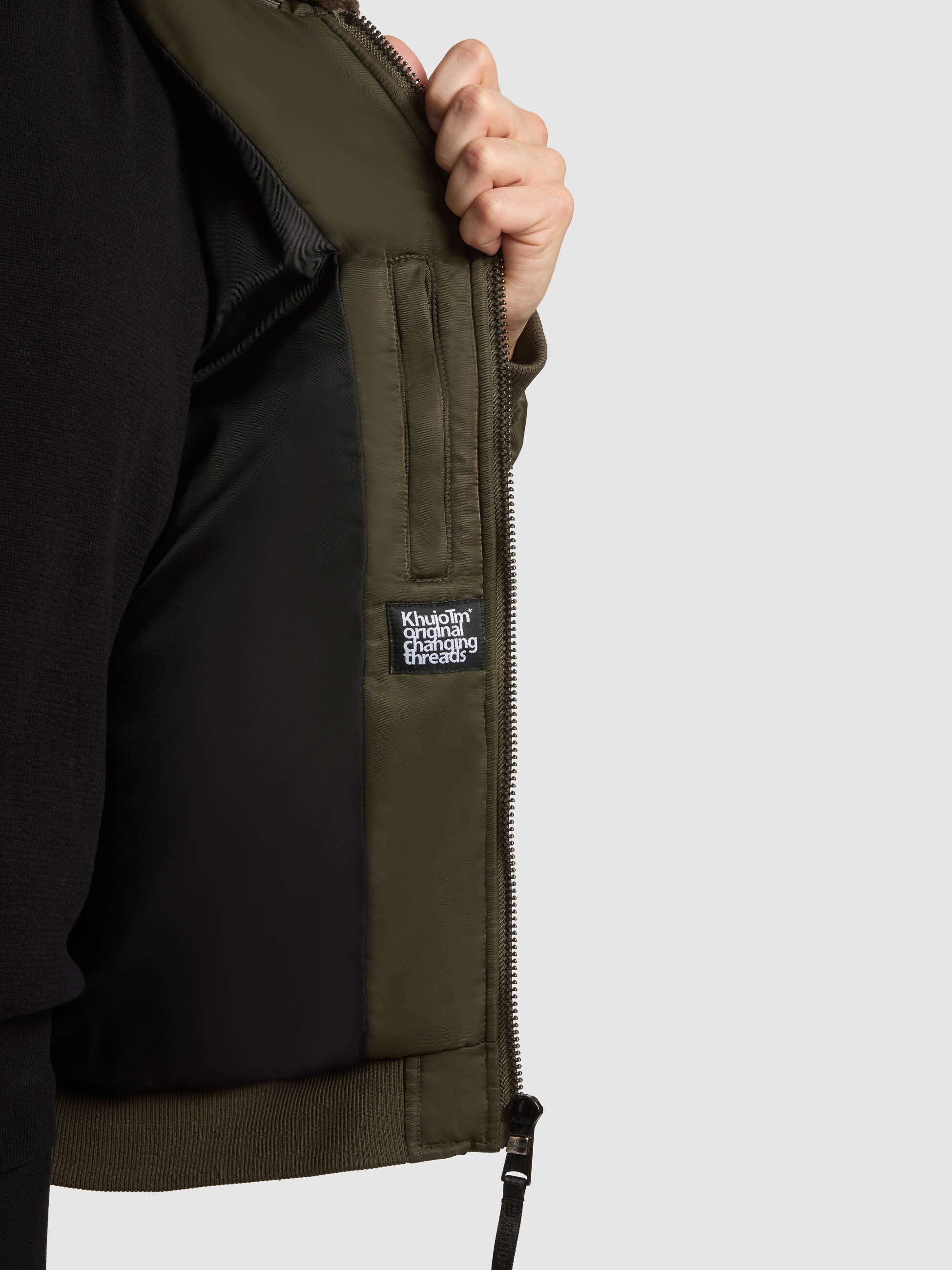 khujo-jacke-ground-damen-bomberjacke-forest-green-h-ftlang image 8
