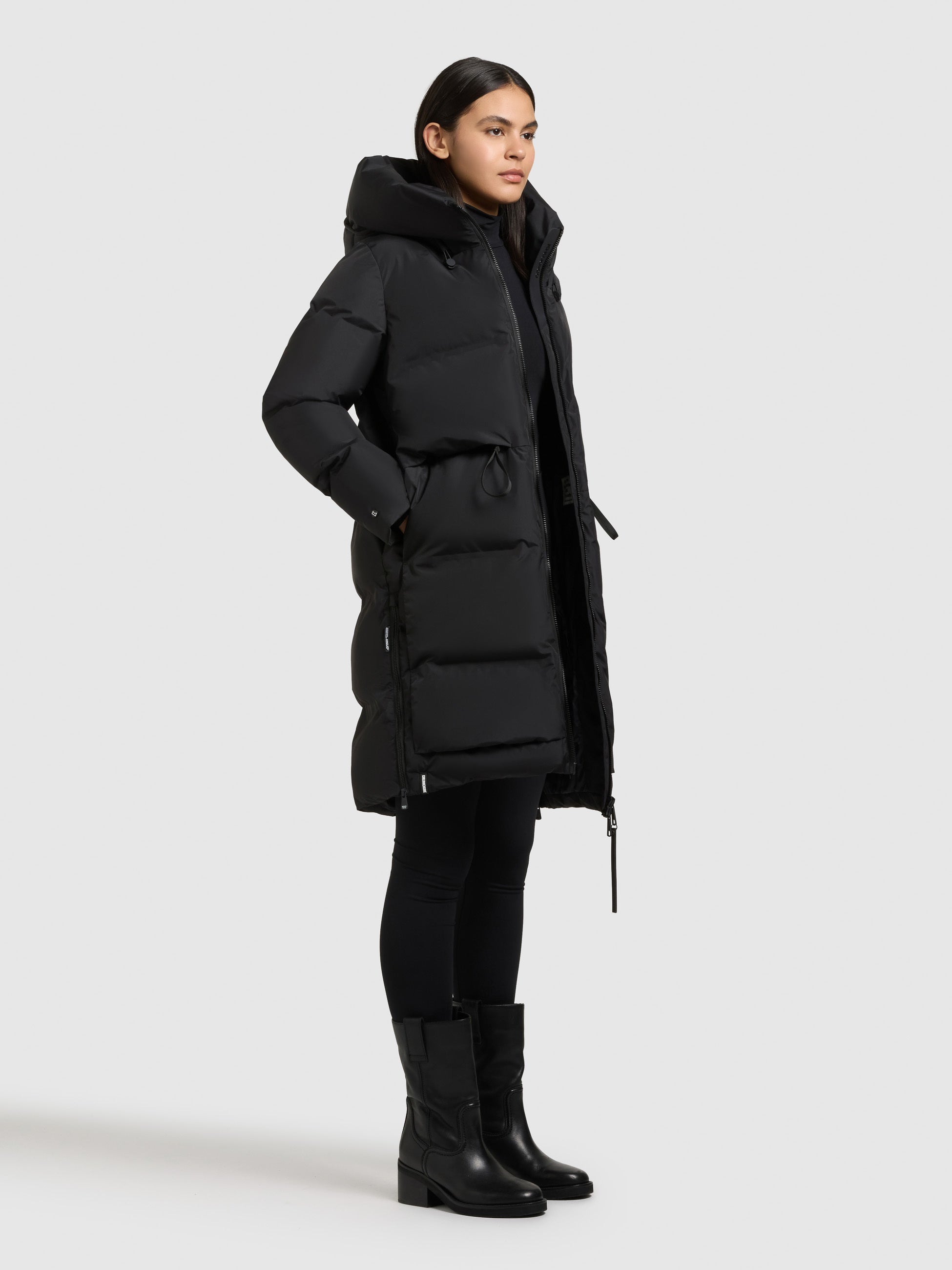 khujo-mantel-aroma2-black-damen-steppmantel-loose-fit-wasserabweisend image 6