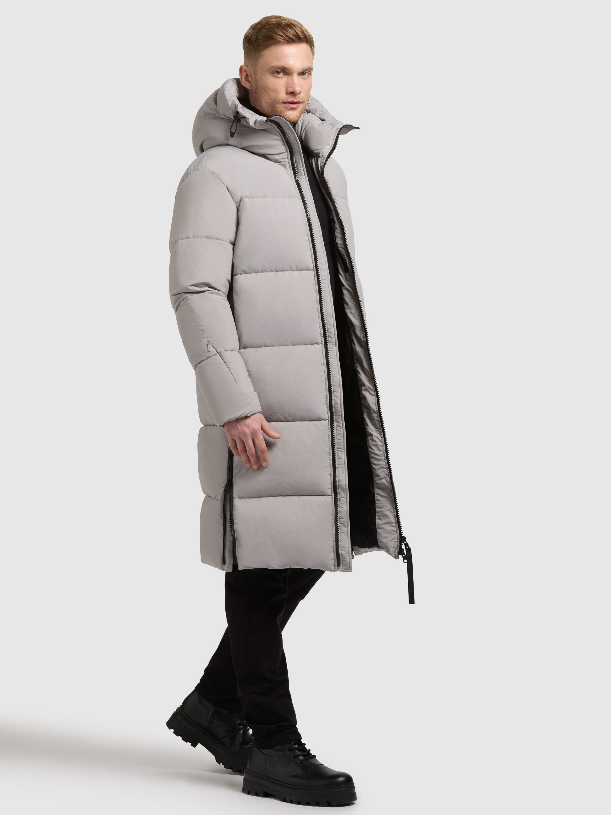 khujo-mantel-dash-nimbus-grey-knielang-mit-kapuze image 6